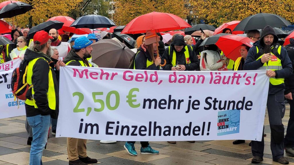 Streik- und Aktionstag im Handel am 27. Oktober 2023